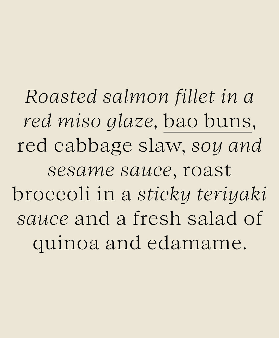 Miso Salmon & Bao Buns with Sticky Teriyaki Roast Broccoli - BLACK FRIDAY SALE