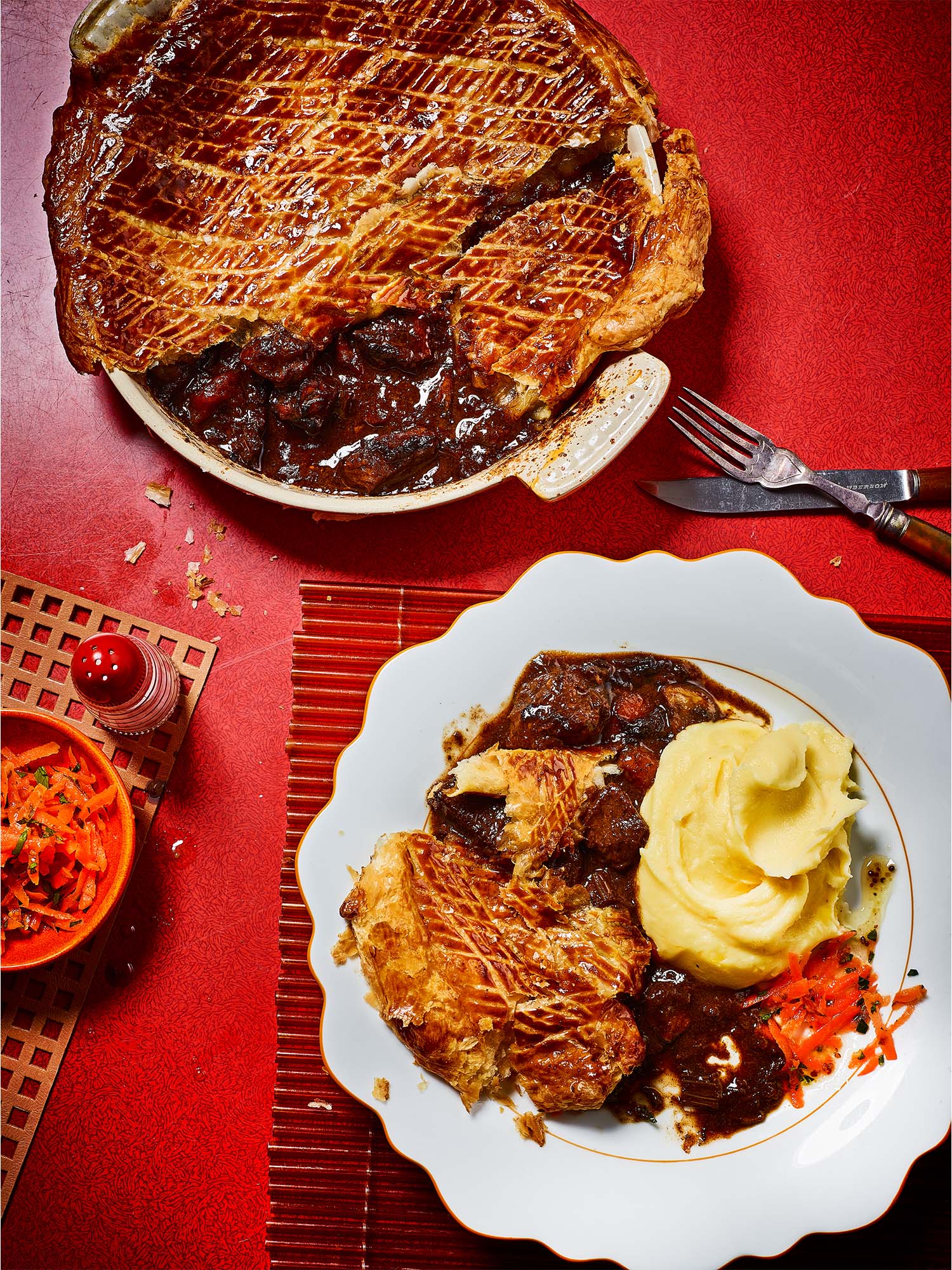 Port, Red Wine and Stilton Beef Pie with Mashed Potatoes - BLACK FRIDAY SALE