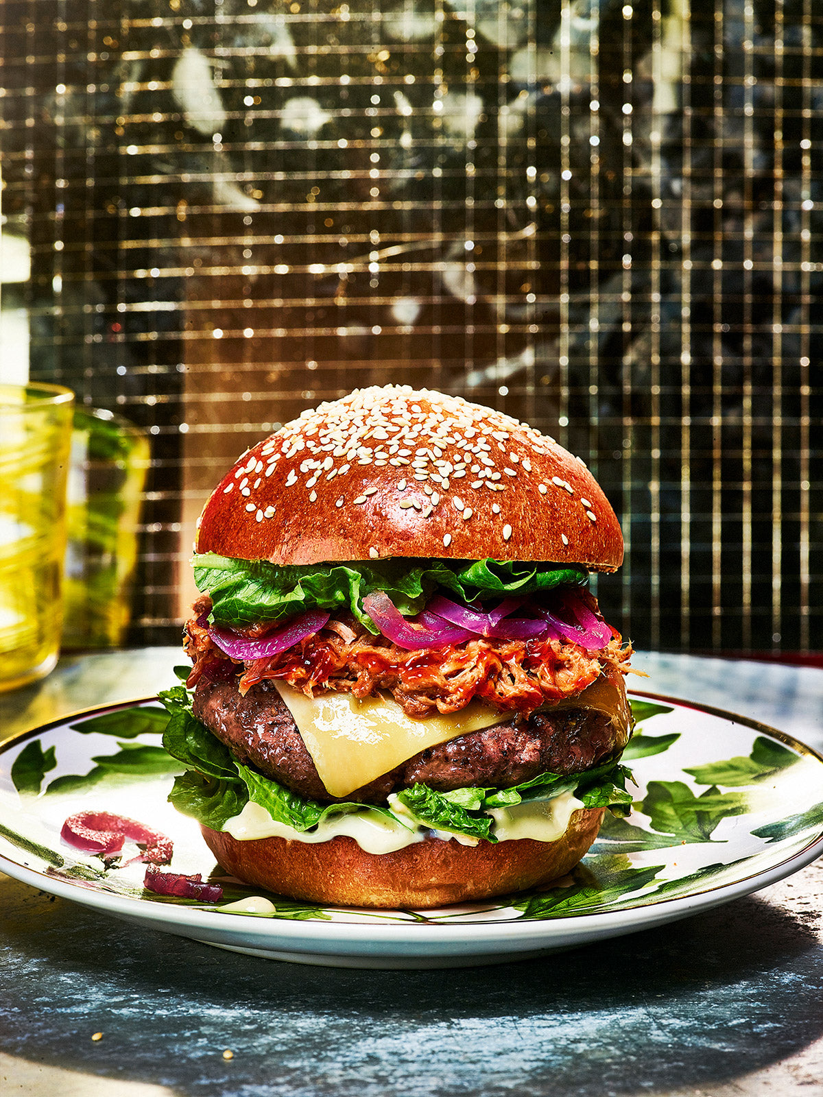 The Piggy Hero Burger withwith Parmentier Potatoes