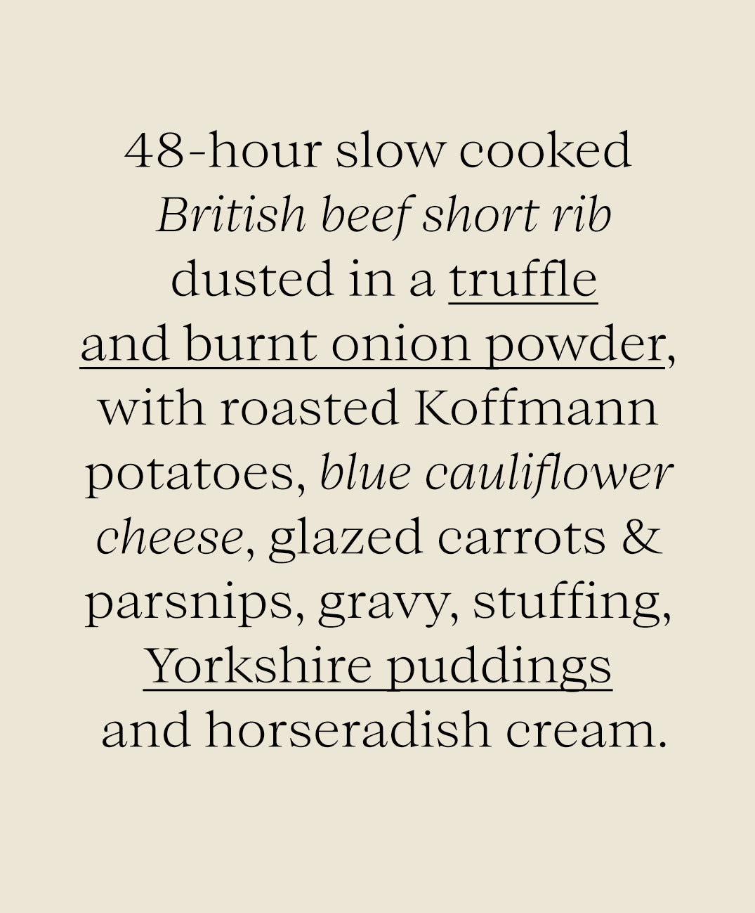 The Sunday Roast Collection - 48-Hour Slow Cooked Beef Short Rib