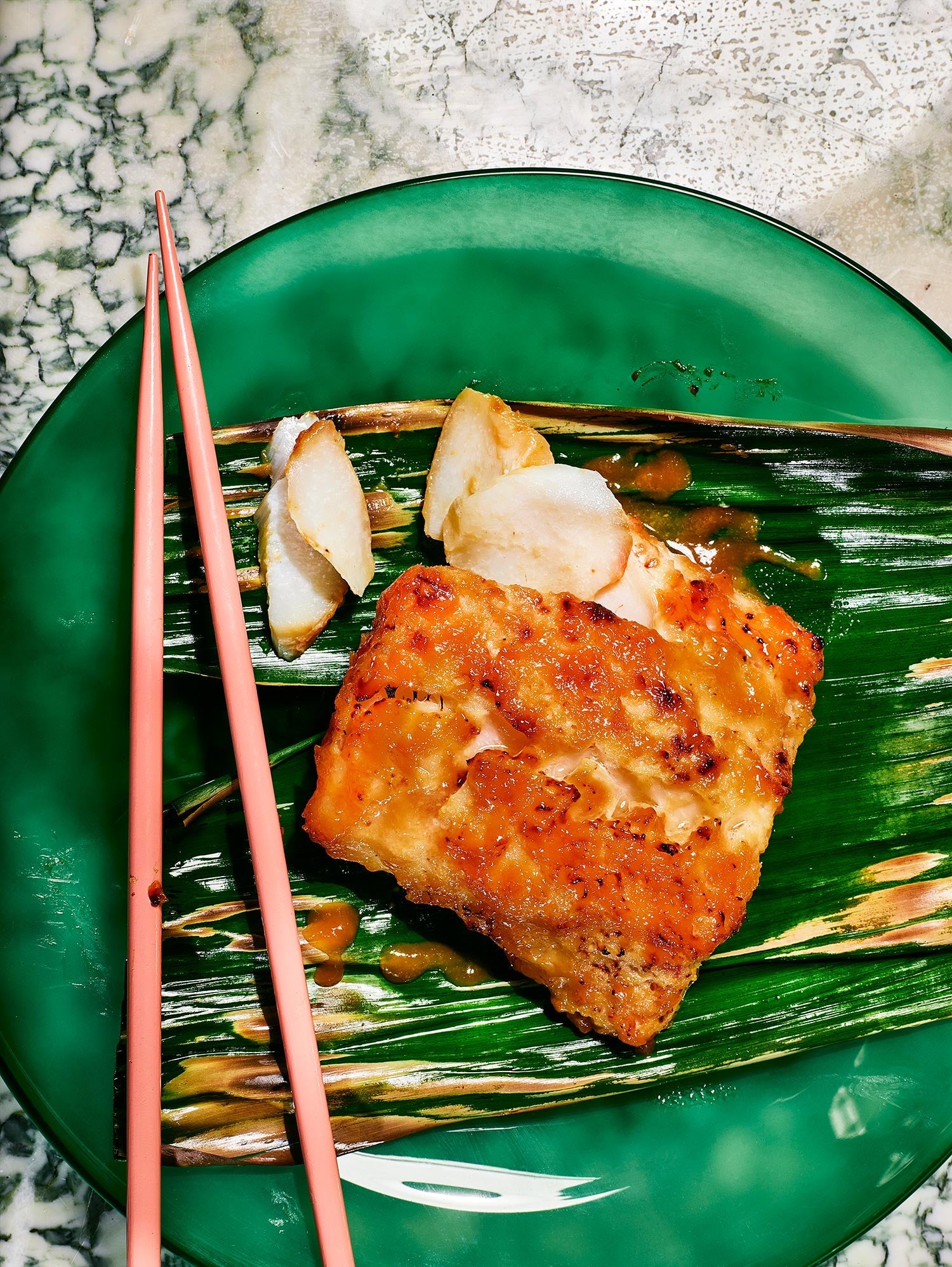 Miso Cod with Teriyaki Aubergine Deluxe