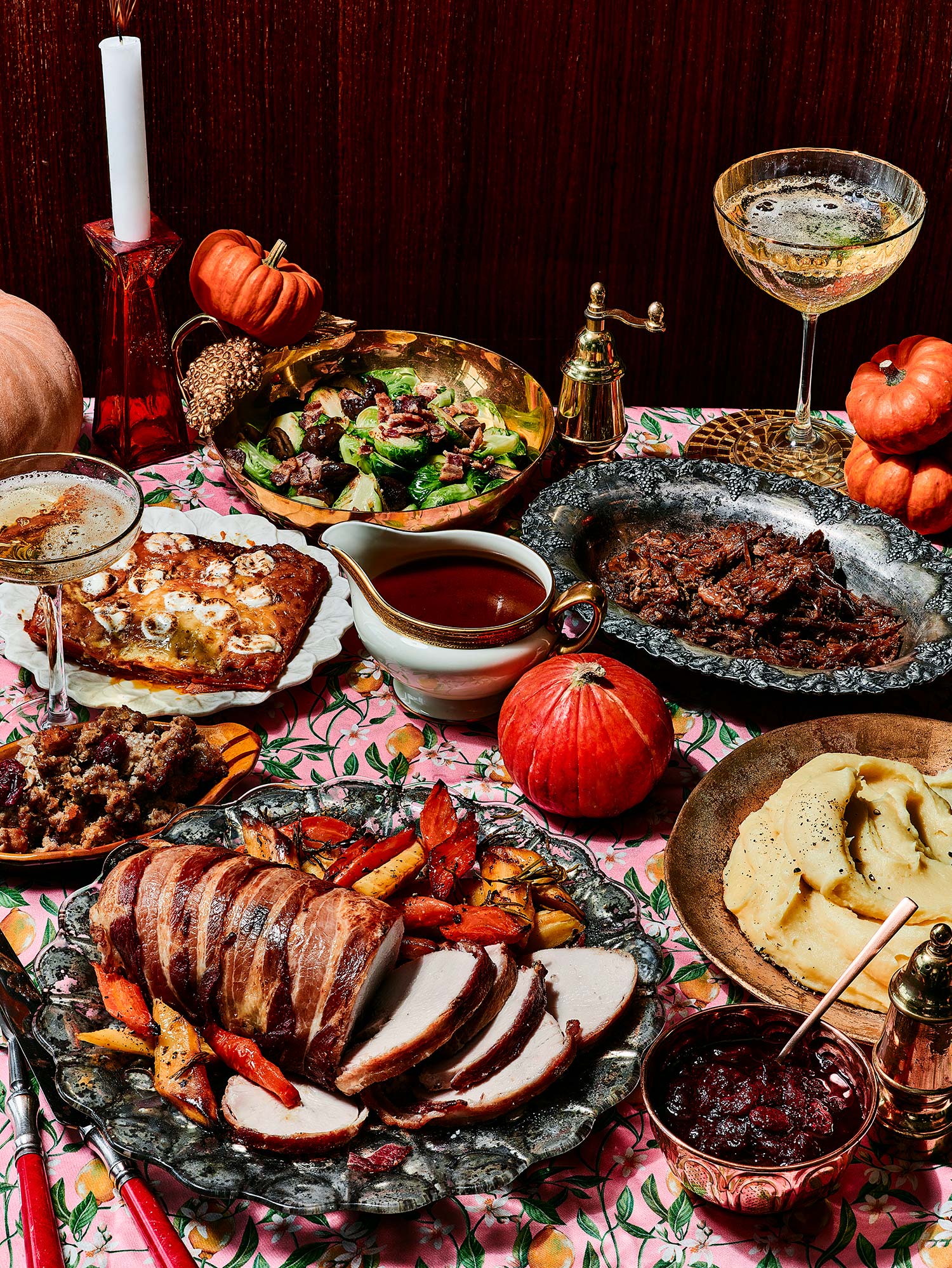 My Thanksgiving Hero - A Feast of Roast Turkey, Sweet Potato Gratin and more