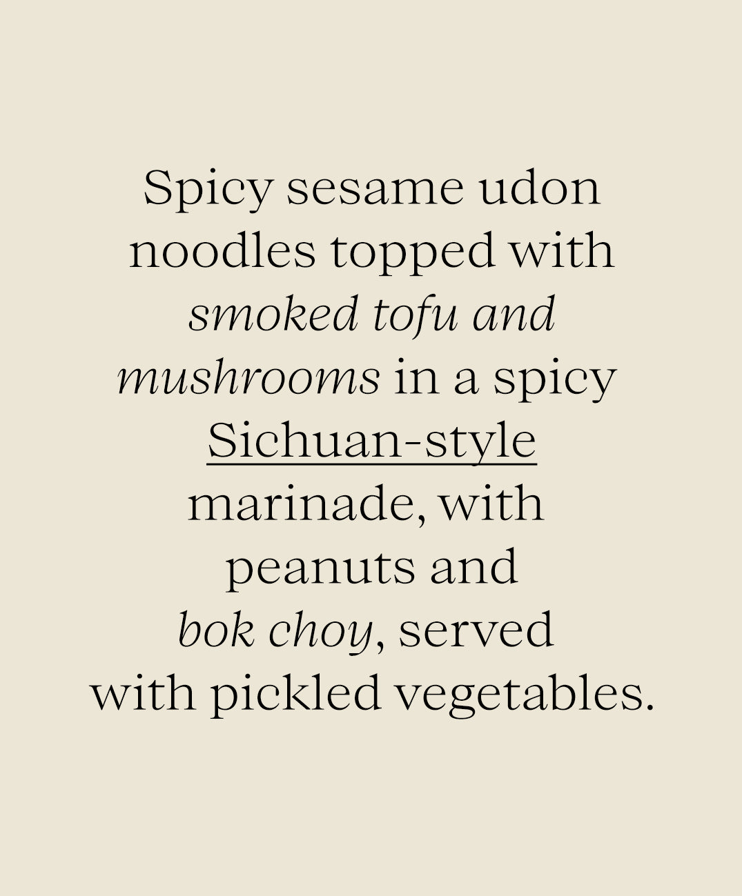 Salt & Sichuan Pepper Dan Dan Noodles with Spicy Smoked Tofu (v)